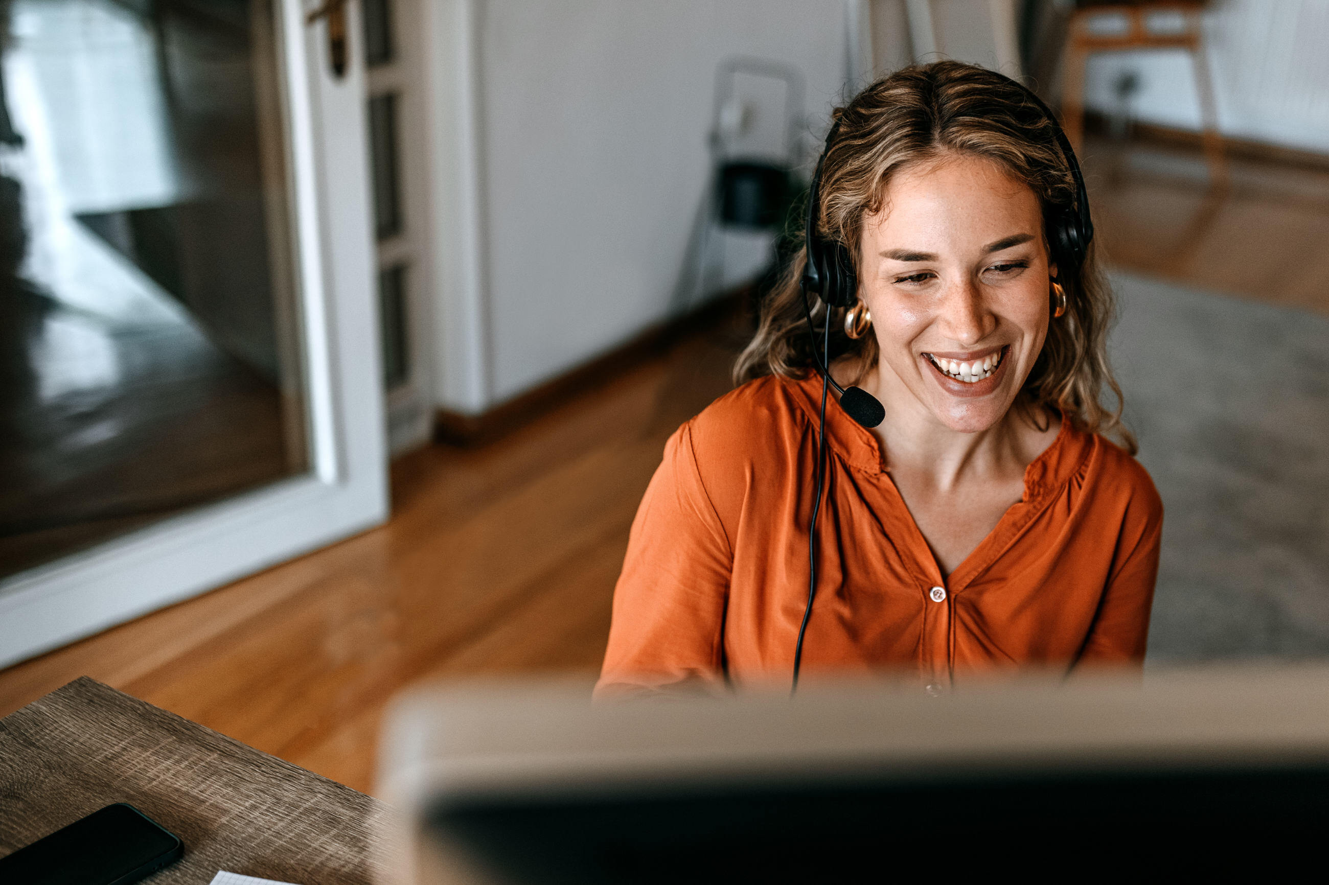 Woman at Computer